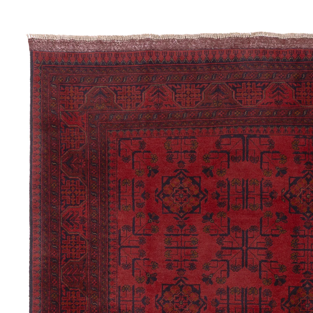 Afghan Teppich - Kunduz - 225 x 178 cm - rot - Image 3