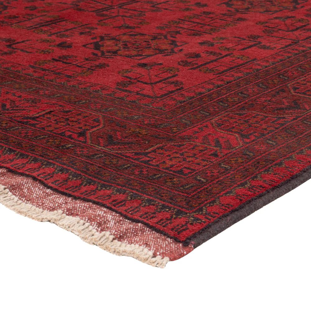 Afghan Teppich - Kunduz - 225 x 178 cm - rot - Image 4