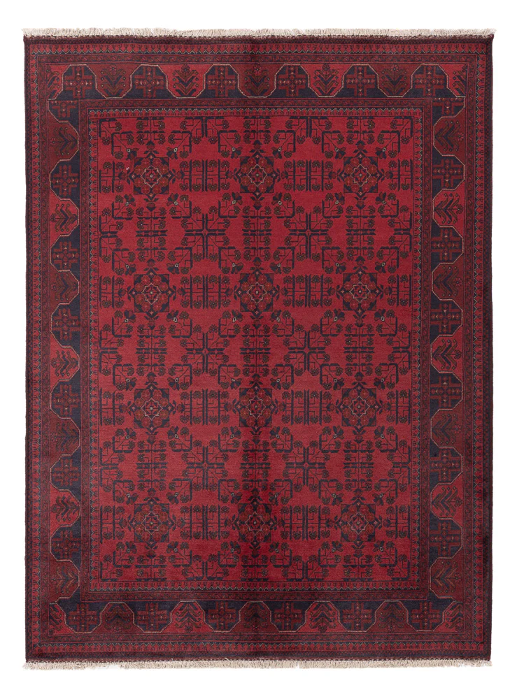 Afghan Teppich - Kunduz - 233 x 171 cm - rot