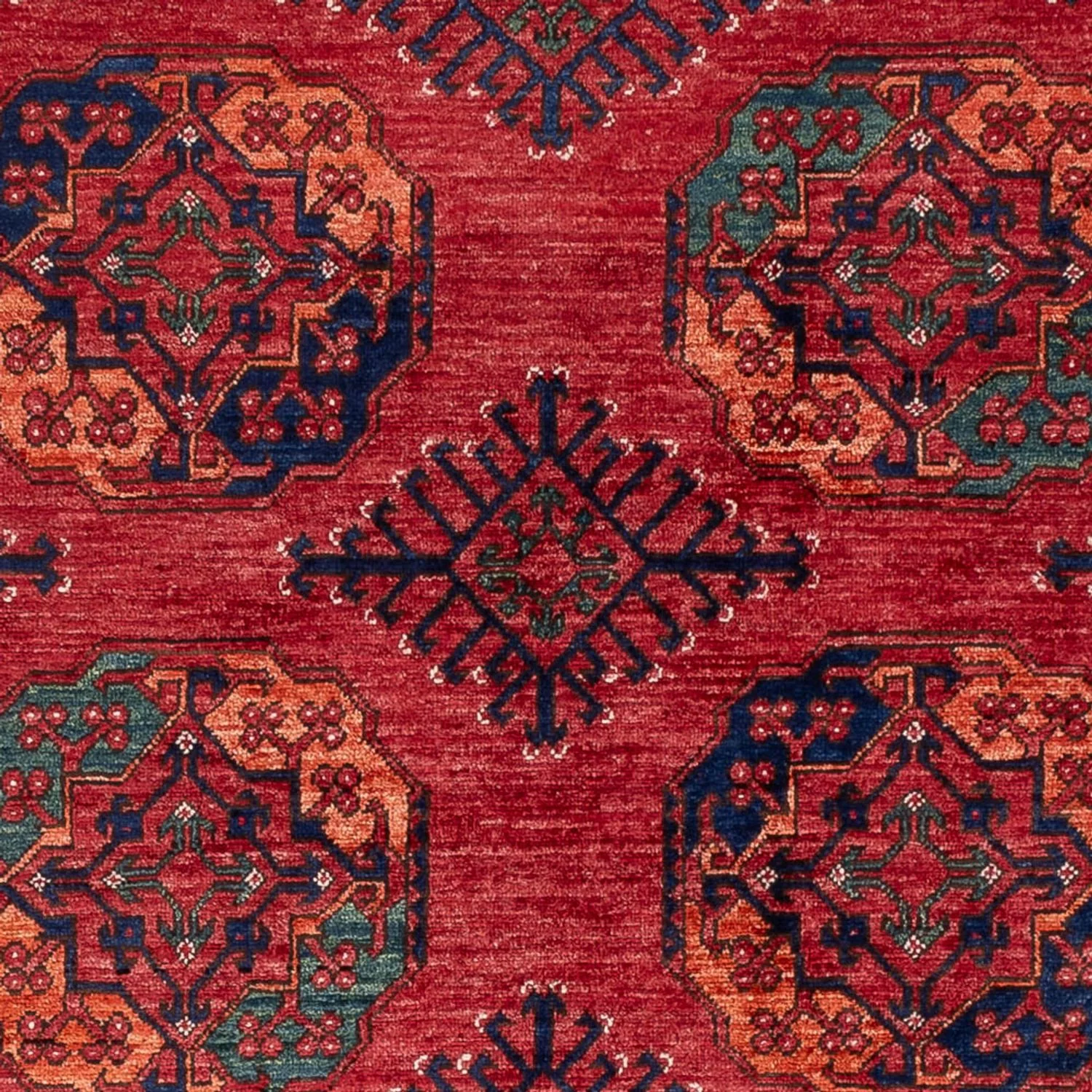 Afghan Teppich - Kunduz - 234 x 176 cm - rot - Image 2