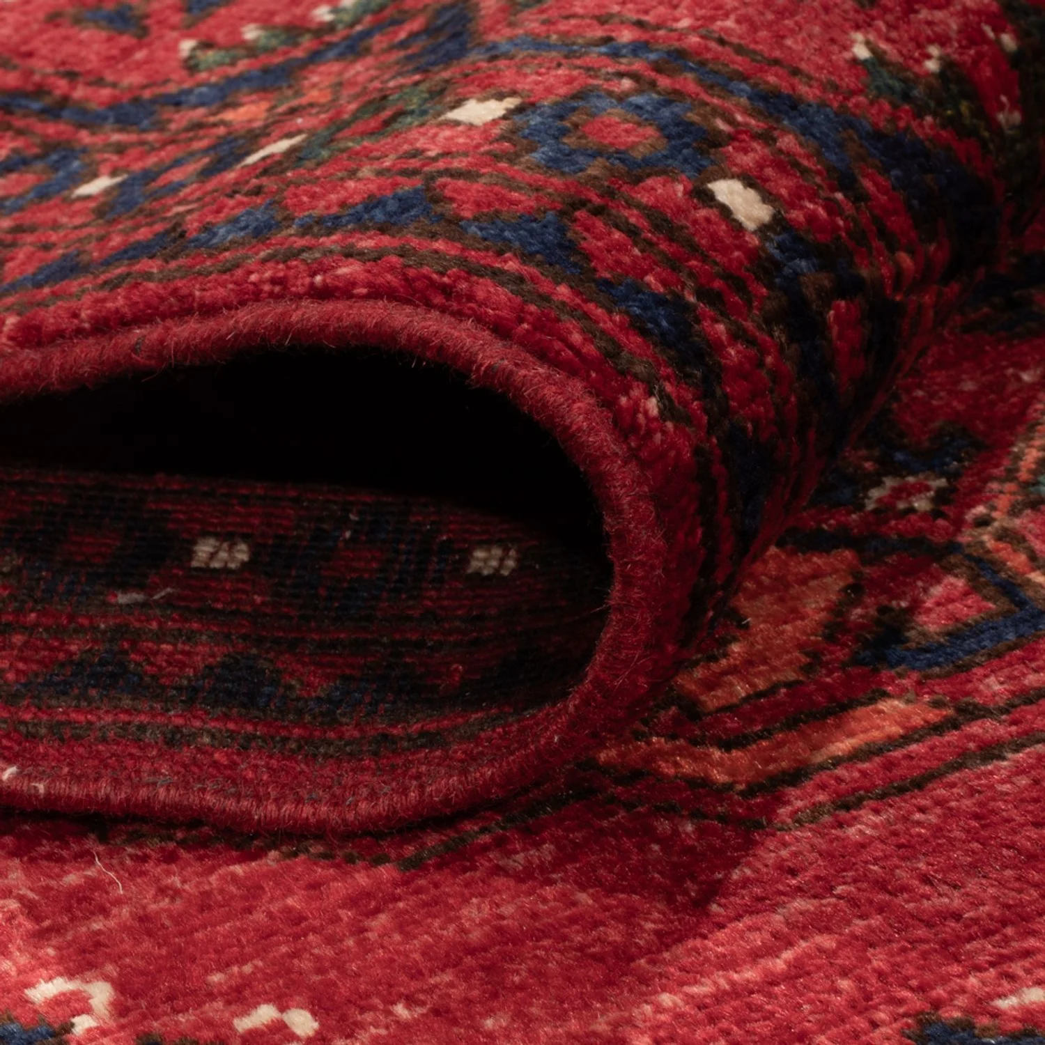 Afghan Teppich - Kunduz - 239 x 165 cm - rot - Image 4