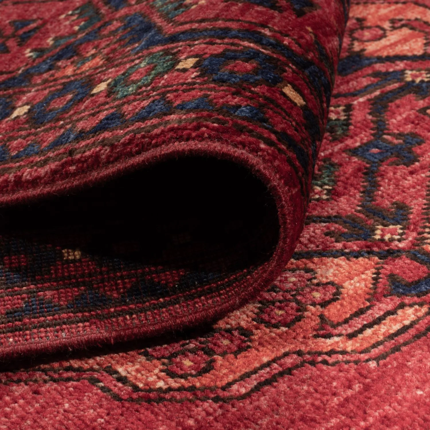 Afghan Teppich - Kunduz - 241 x 174 cm - rot - Image 4