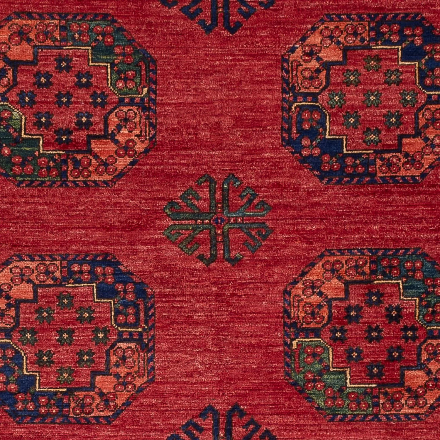 Afghan Teppich - Kunduz - 246 x 180 cm - rot - Image 2