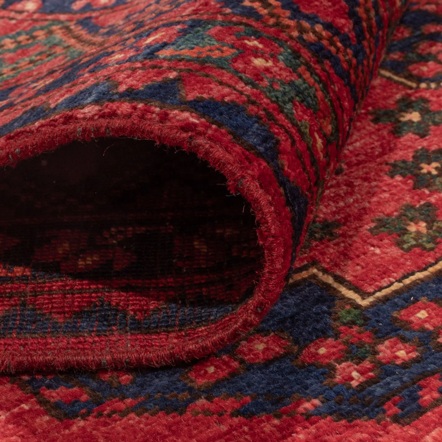 Afghan Teppich - Kunduz - 246 x 180 cm - rot - Image 4