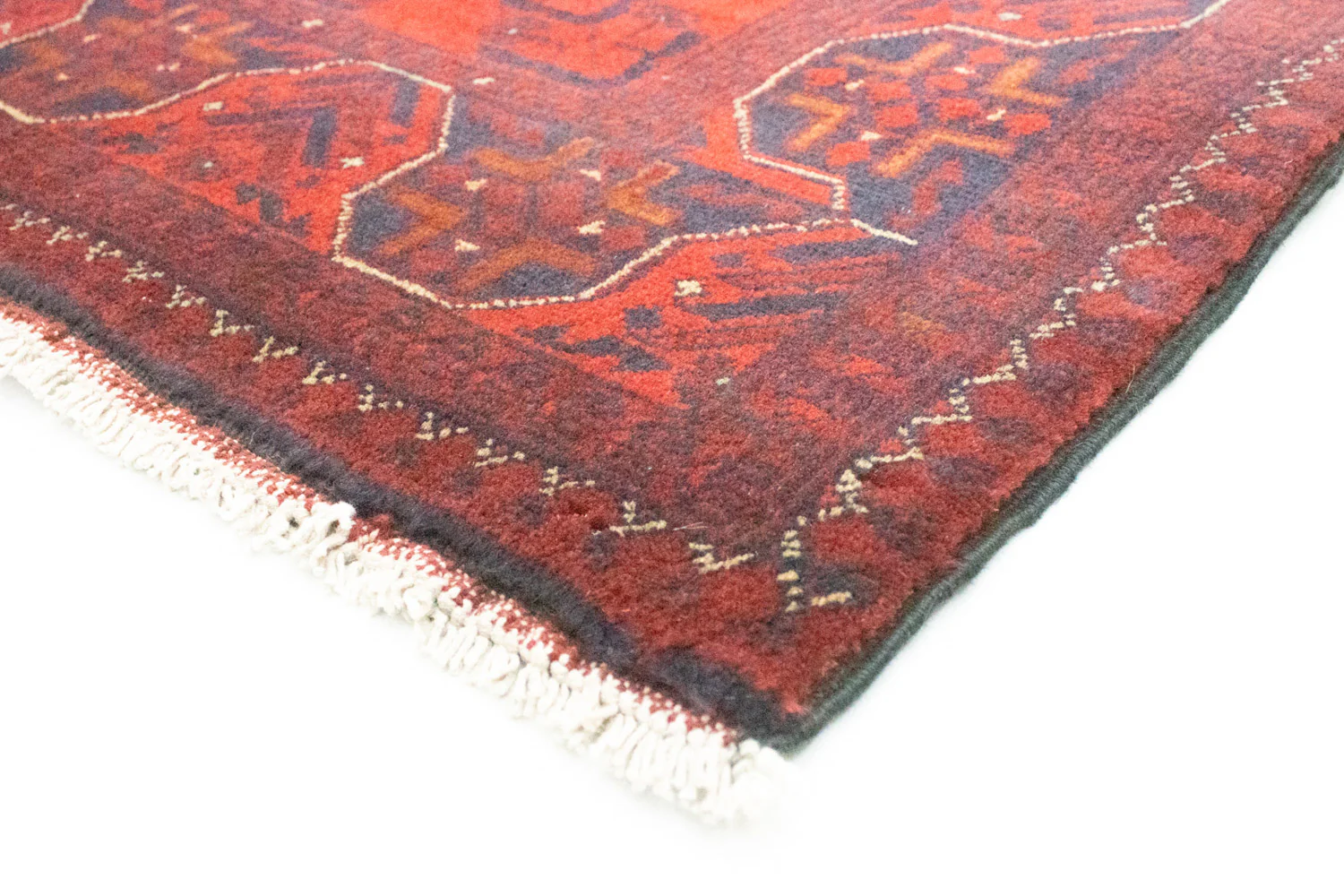 Afghan Teppich - Kunduz 287 x 83 cm - dunkelrot - Image 2