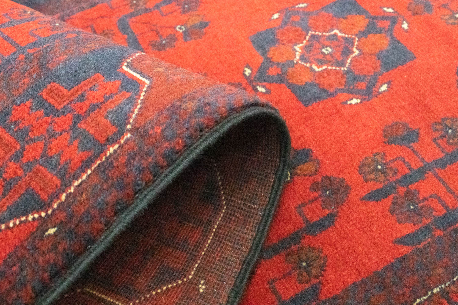 Afghan Teppich - Kunduz 289 x 77 cm - rot - Image 4