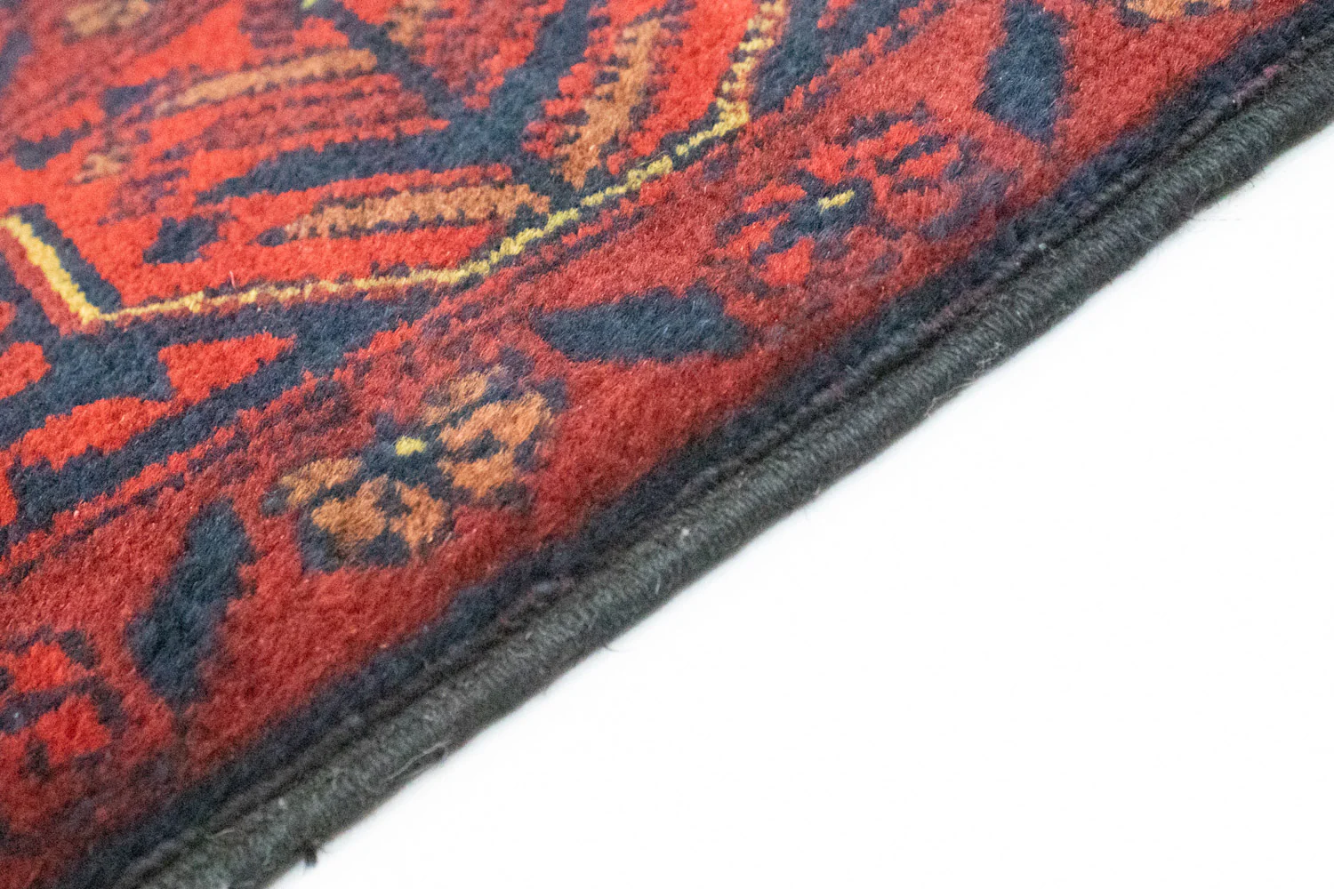 Afghan Teppich - Kunduz 290 x 80 cm - dunkelrot - Image 3