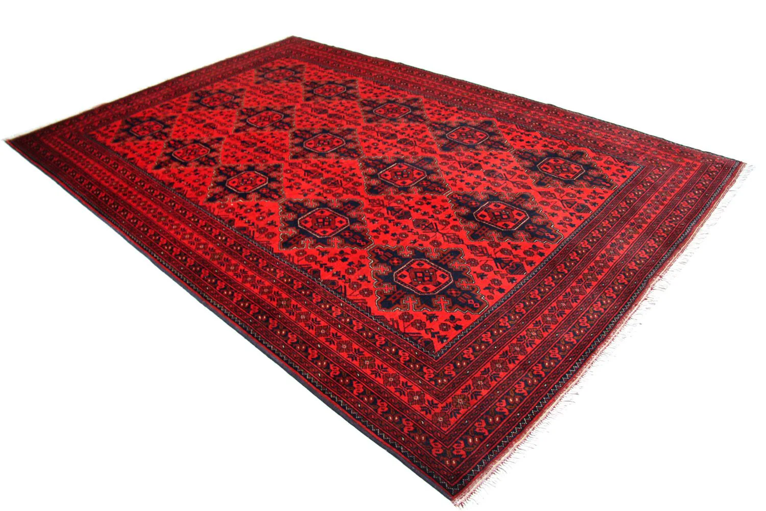 Afghan Teppich - Kunduz 292 x 197 cm - rot - Image 3