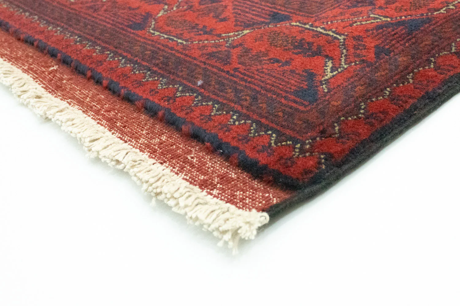 Afghan Teppich - Kunduz 296 x 84 cm - dunkelrot - Image 2