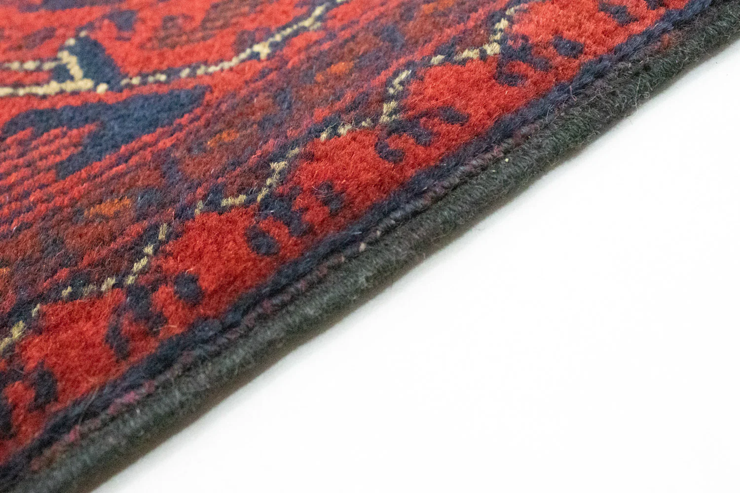 Afghan Teppich - Kunduz 296 x 84 cm - dunkelrot - Image 3