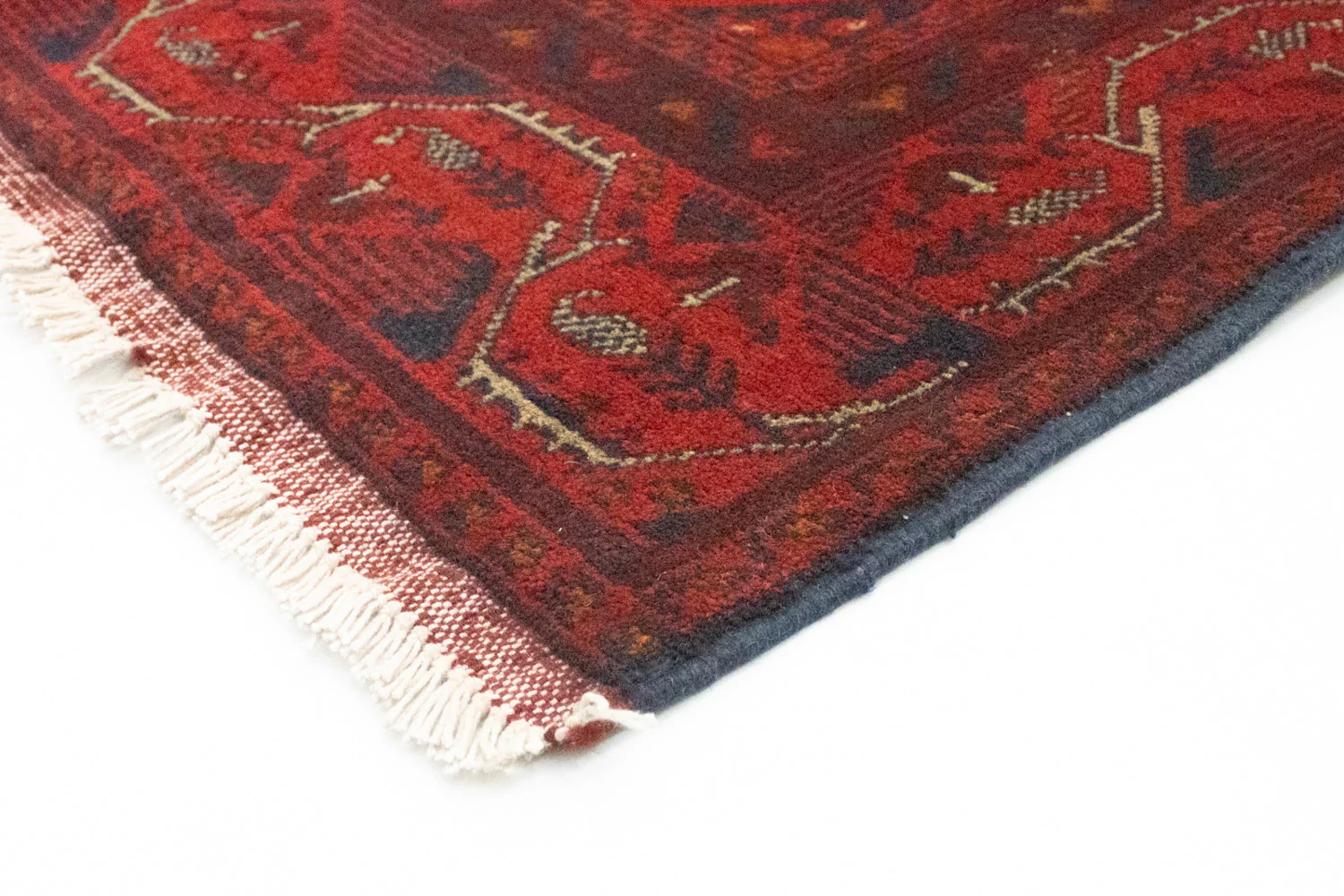 Afghan Teppich - Kunduz 299 x 86 cm - dunkelrot - Image 2