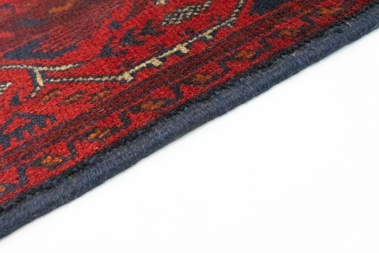 Afghan Teppich - Kunduz 299 x 86 cm - dunkelrot - Image 3