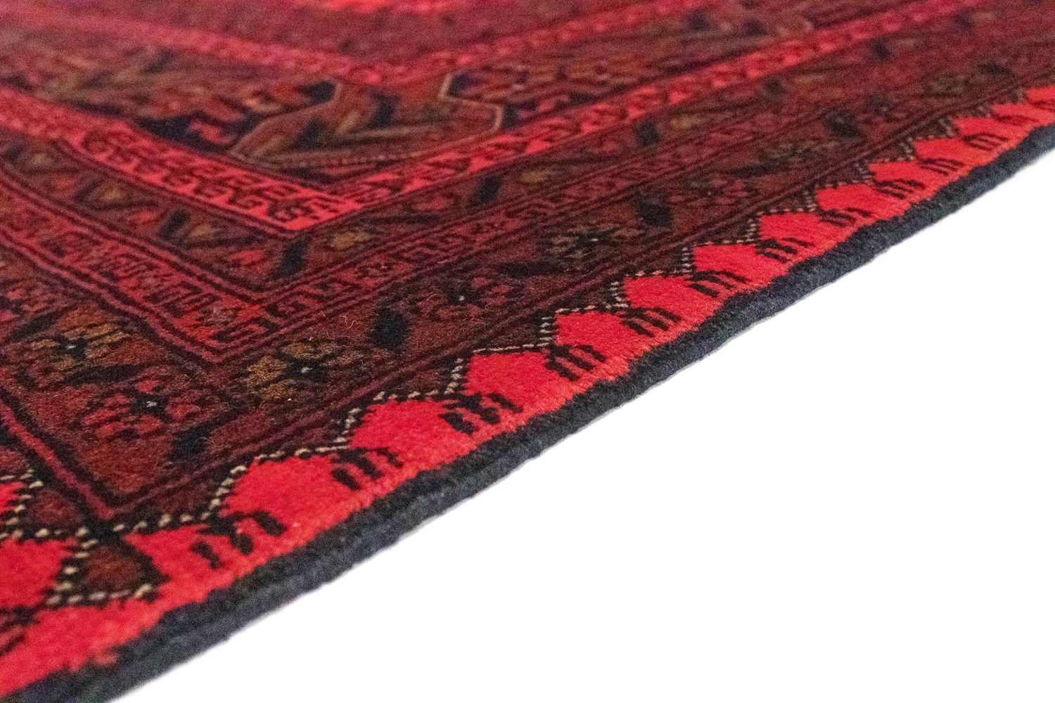 Afghan Teppich - Kunduz 300 x 198 cm - rot - Image 3
