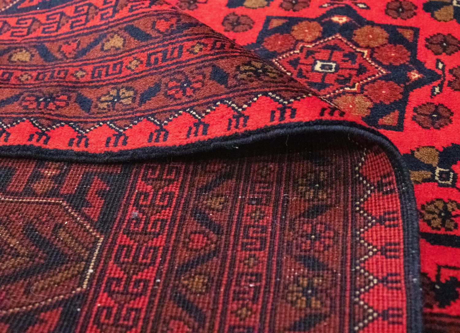 Afghan Teppich - Kunduz 300 x 198 cm - rot - Image 4