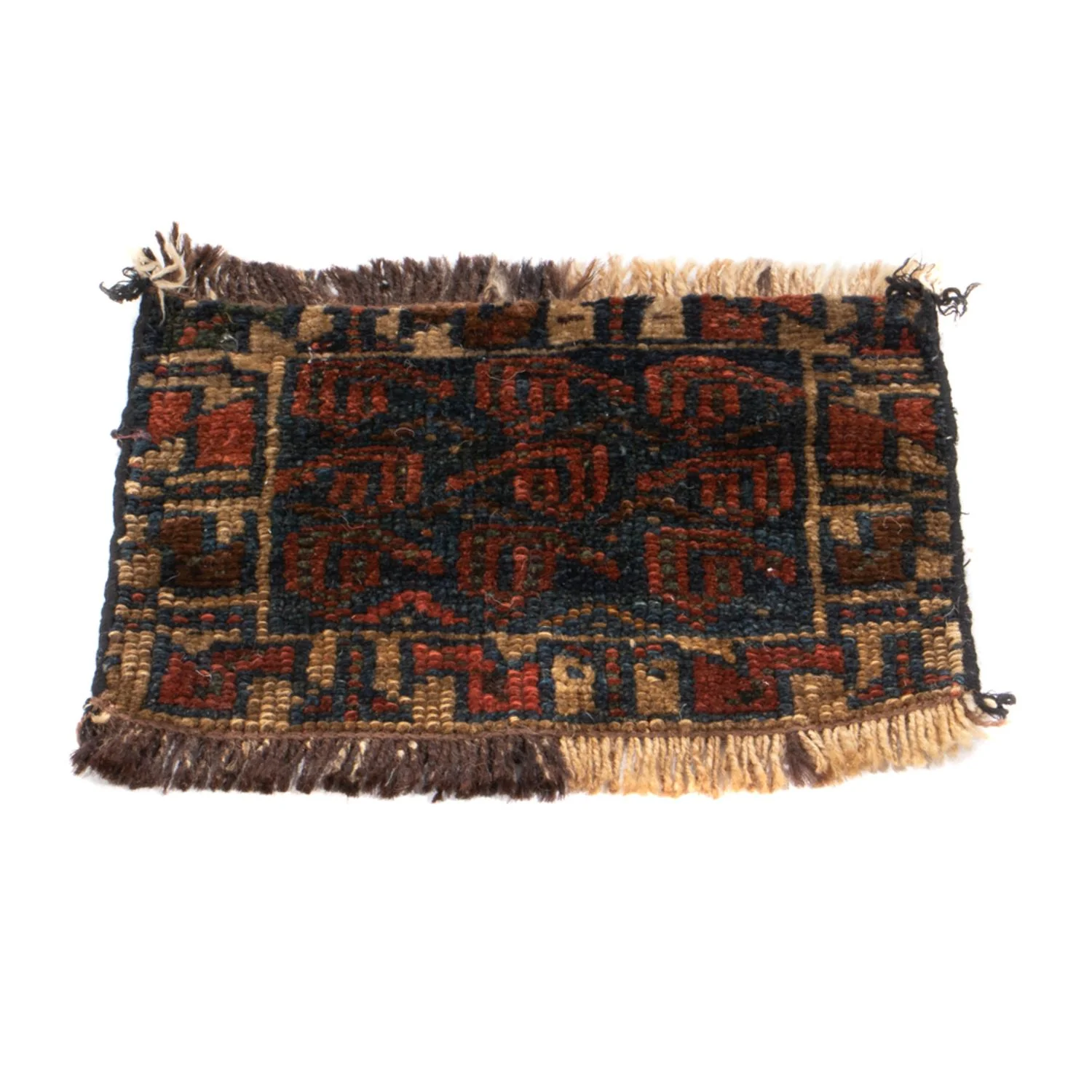 Afghan Teppich quadratisch - 32 x 20 cm - mehrfarbig - Image 4