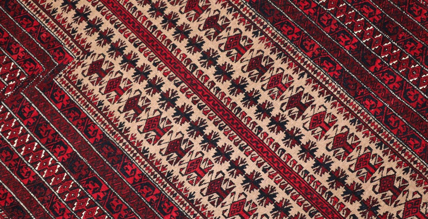 Belutsch Teppich 120 x 80 cm - dunkelrot - Image 2