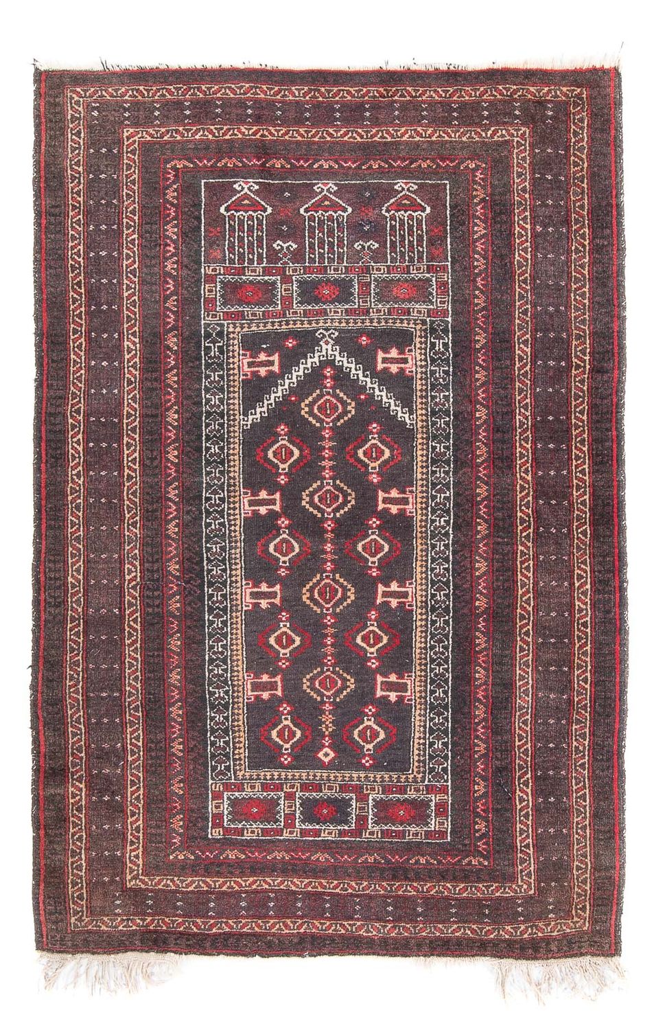 Belutsch Teppich - 136 x 90 cm - mehrfarbig
