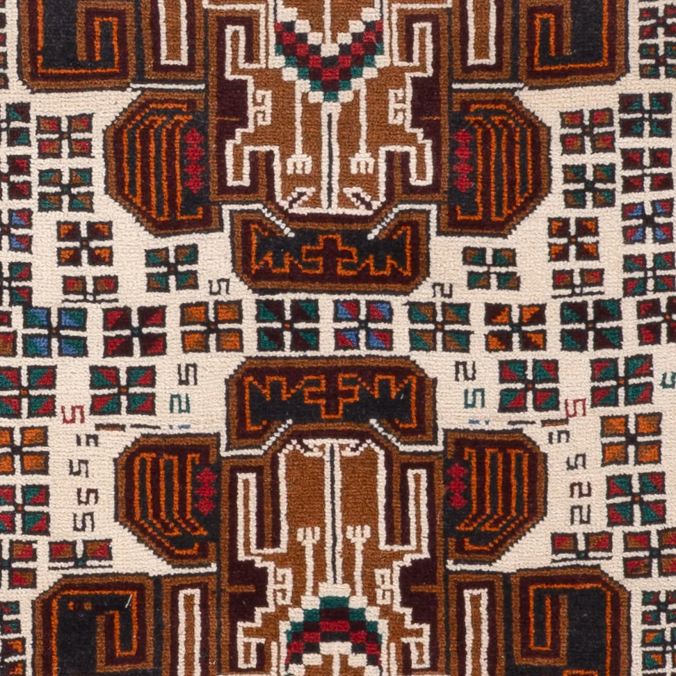 Belutsch Teppich - 140 x 90 cm - creme - Image 2