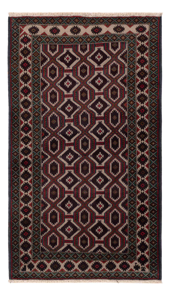 Belutsch Teppich - 140 x 90 cm - mehrfarbig