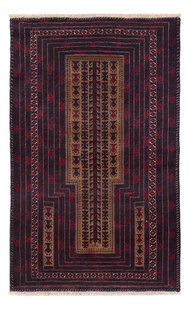 Belutsch Teppich - 155 x 90 cm - mehrfarbig