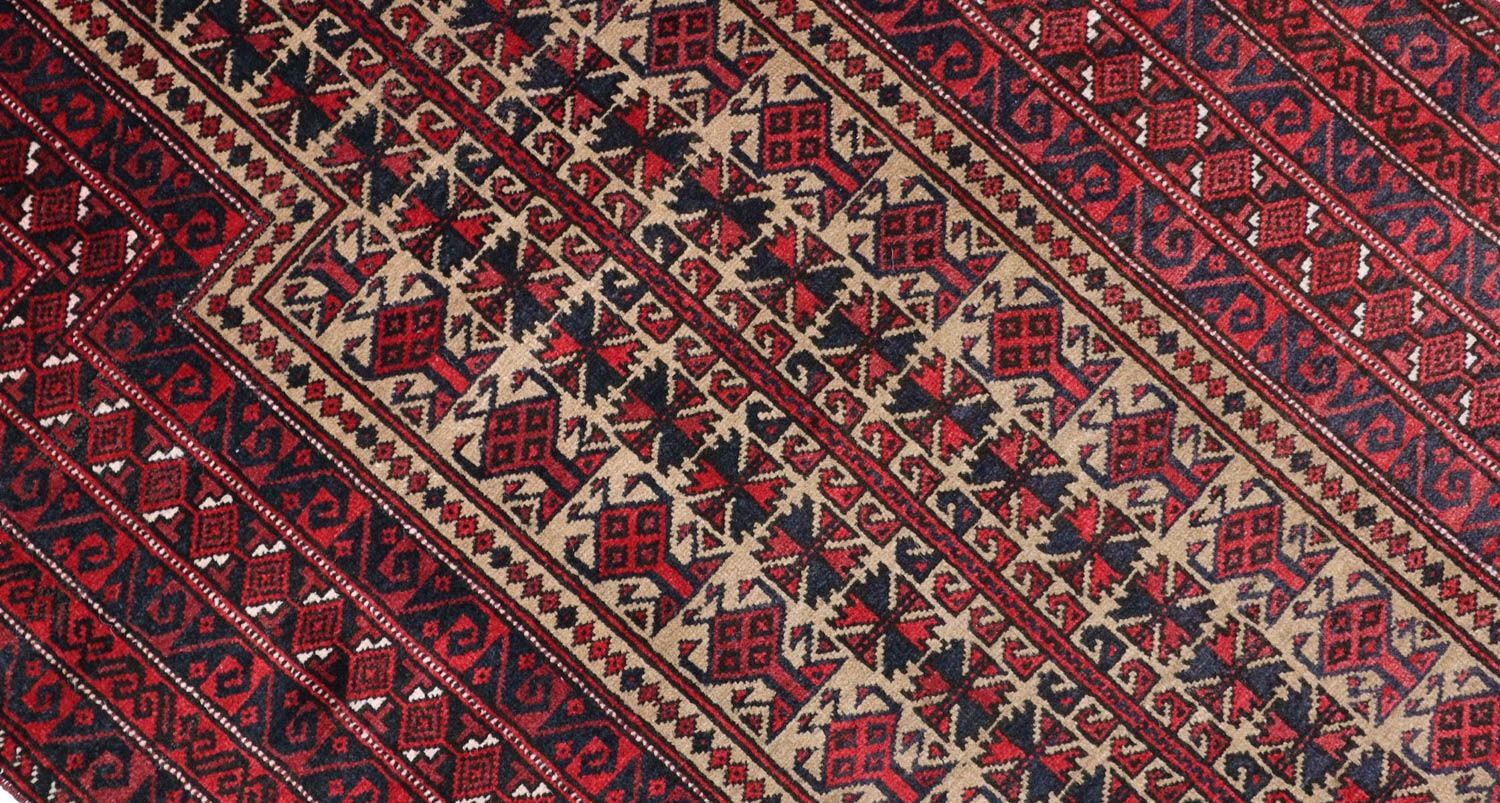 Belutsch Teppich 156 x 88 cm - dunkelrot - Image 2