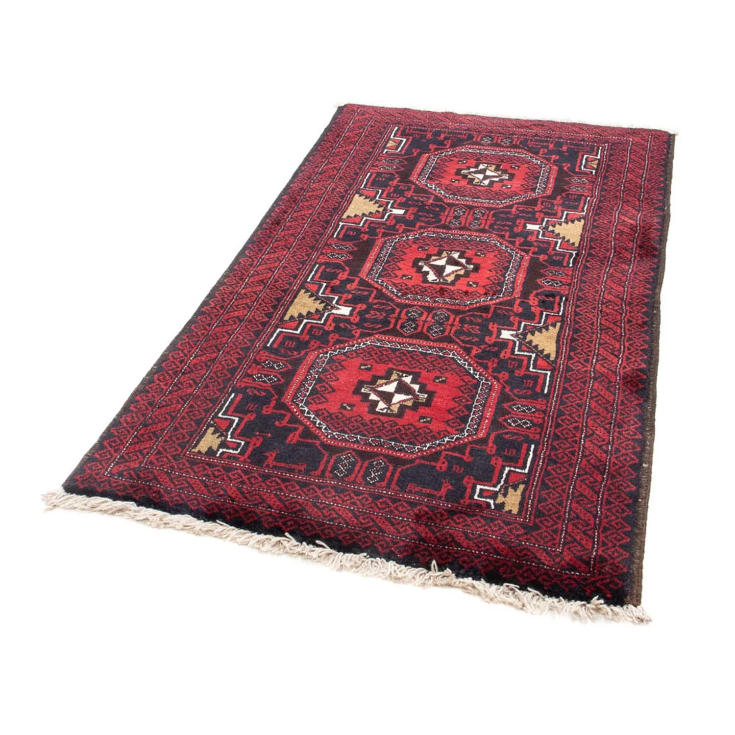 Belutsch Teppich 175 x 95 cm - dunkelrot - Image 5