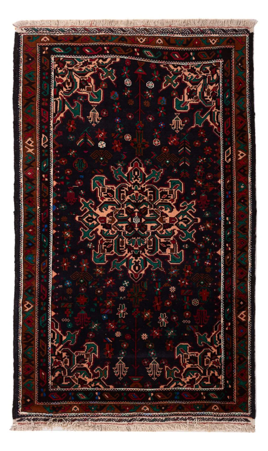 Belutsch Teppich - 180 x 105 cm - dunkelblau