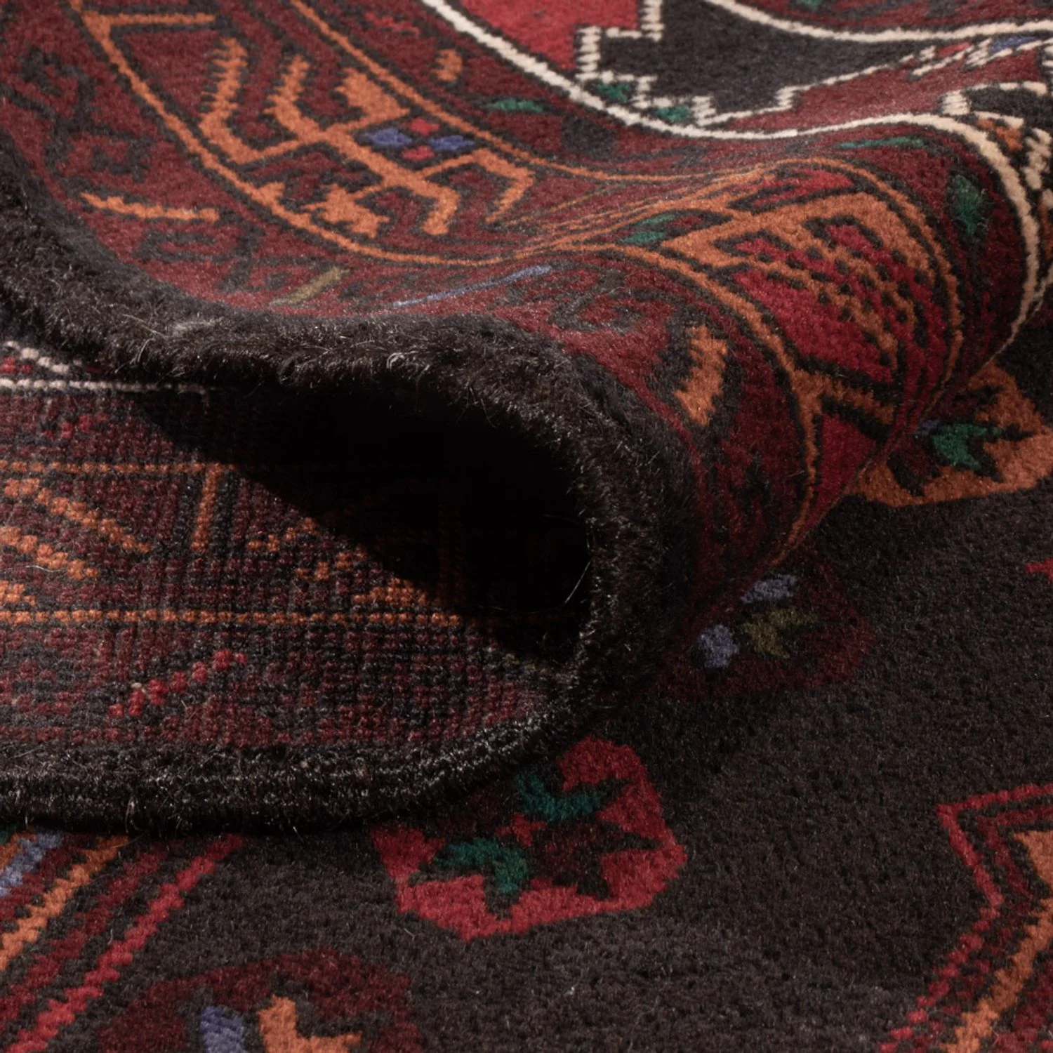 Belutsch Teppich - 183 x 123 cm - dunkelrot - Image 4