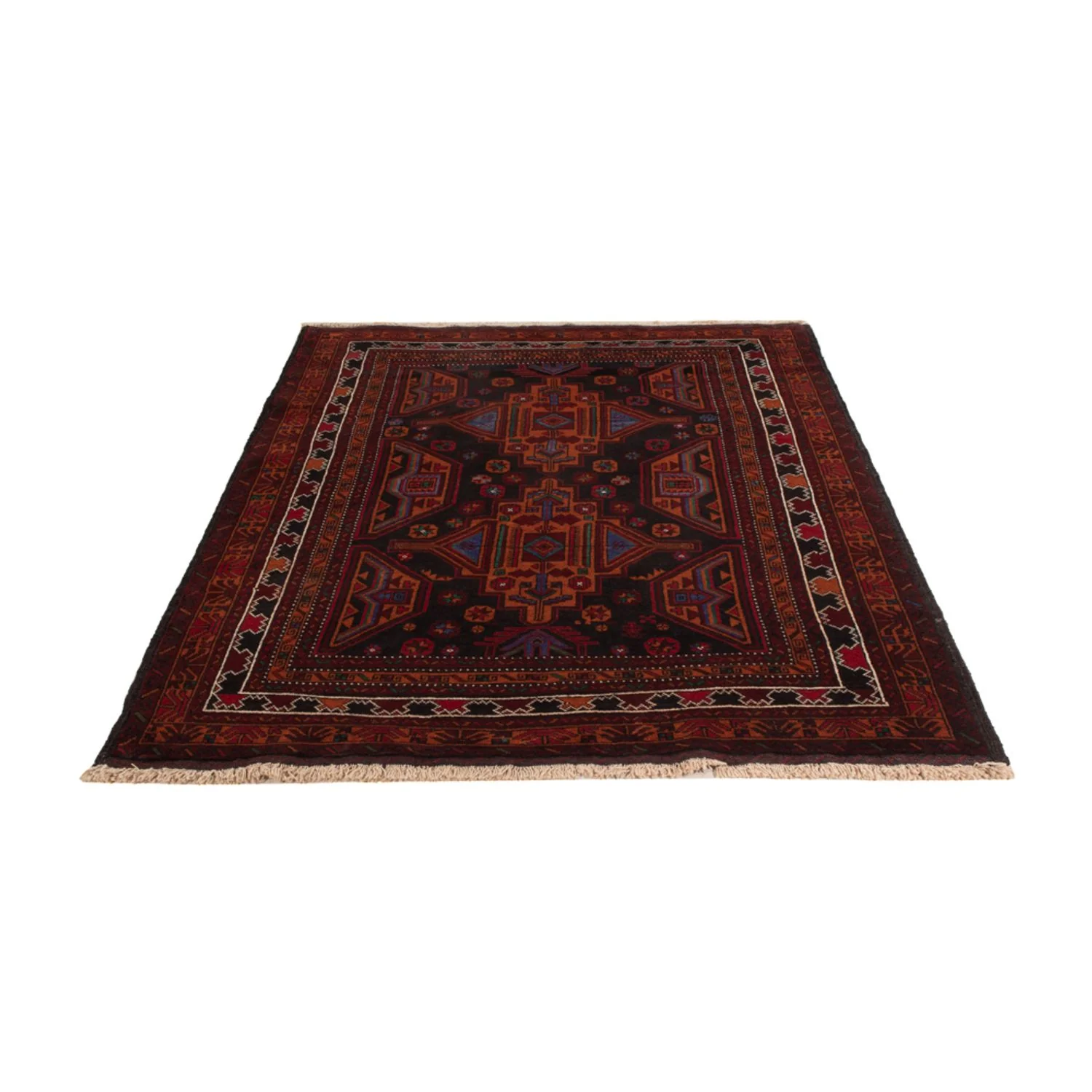 Belutsch Teppich - 183 x 123 cm - dunkelrot - Image 5