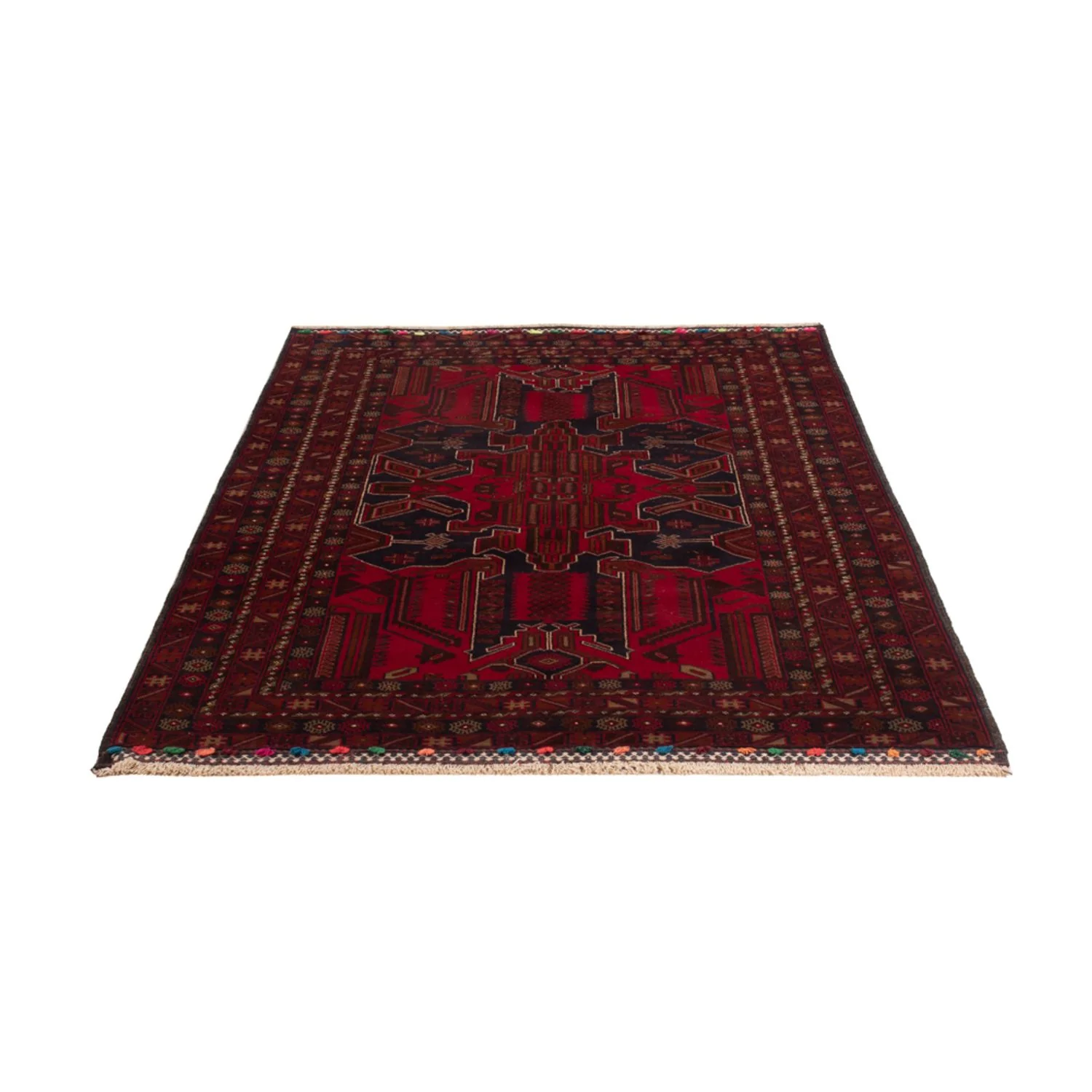 Belutsch Teppich - 184 x 116 cm - dunkelrot - Image 5