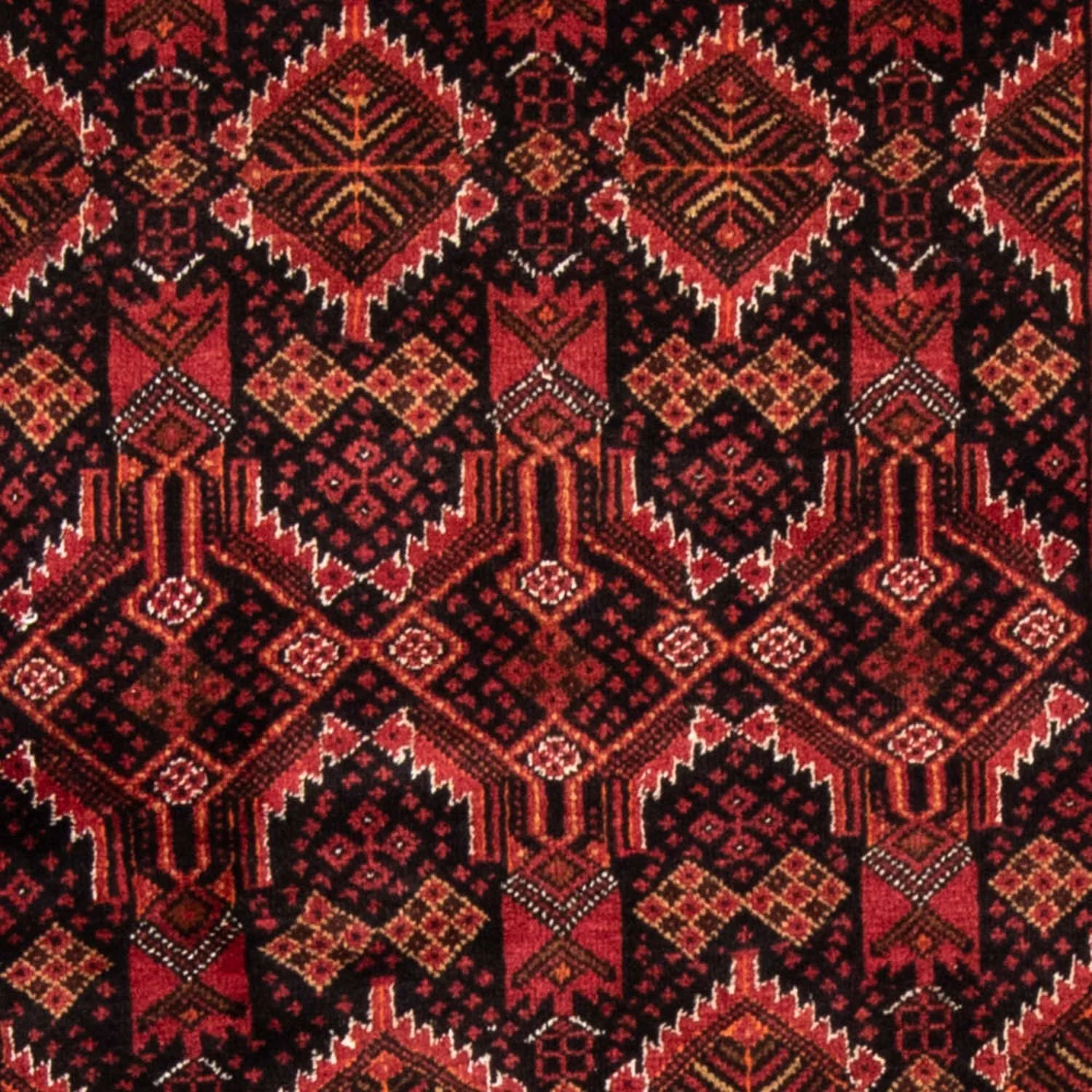 Belutsch Teppich 184 x 96 cm - dunkelrot - Image 2