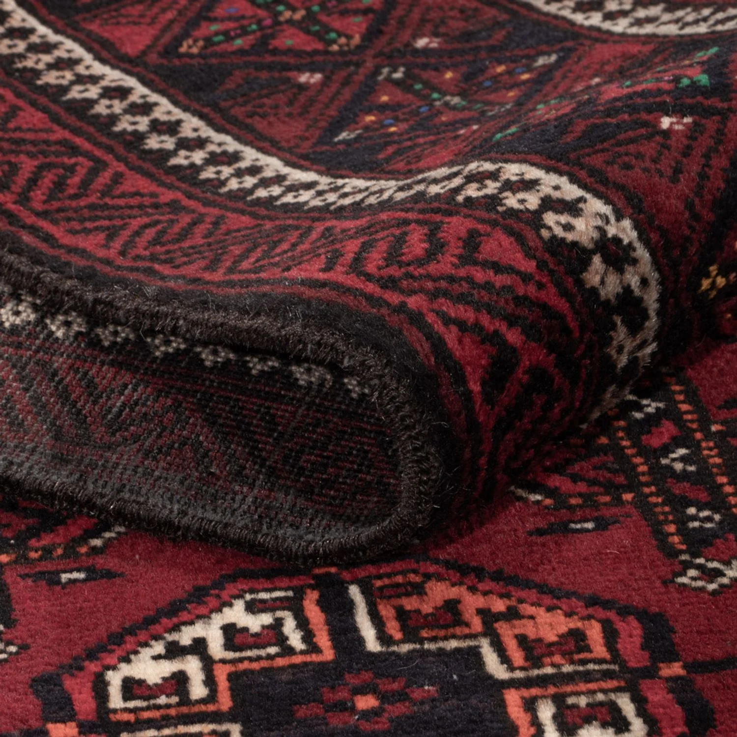 Belutsch Teppich - 190 x 111 cm - dunkelrot - Image 4