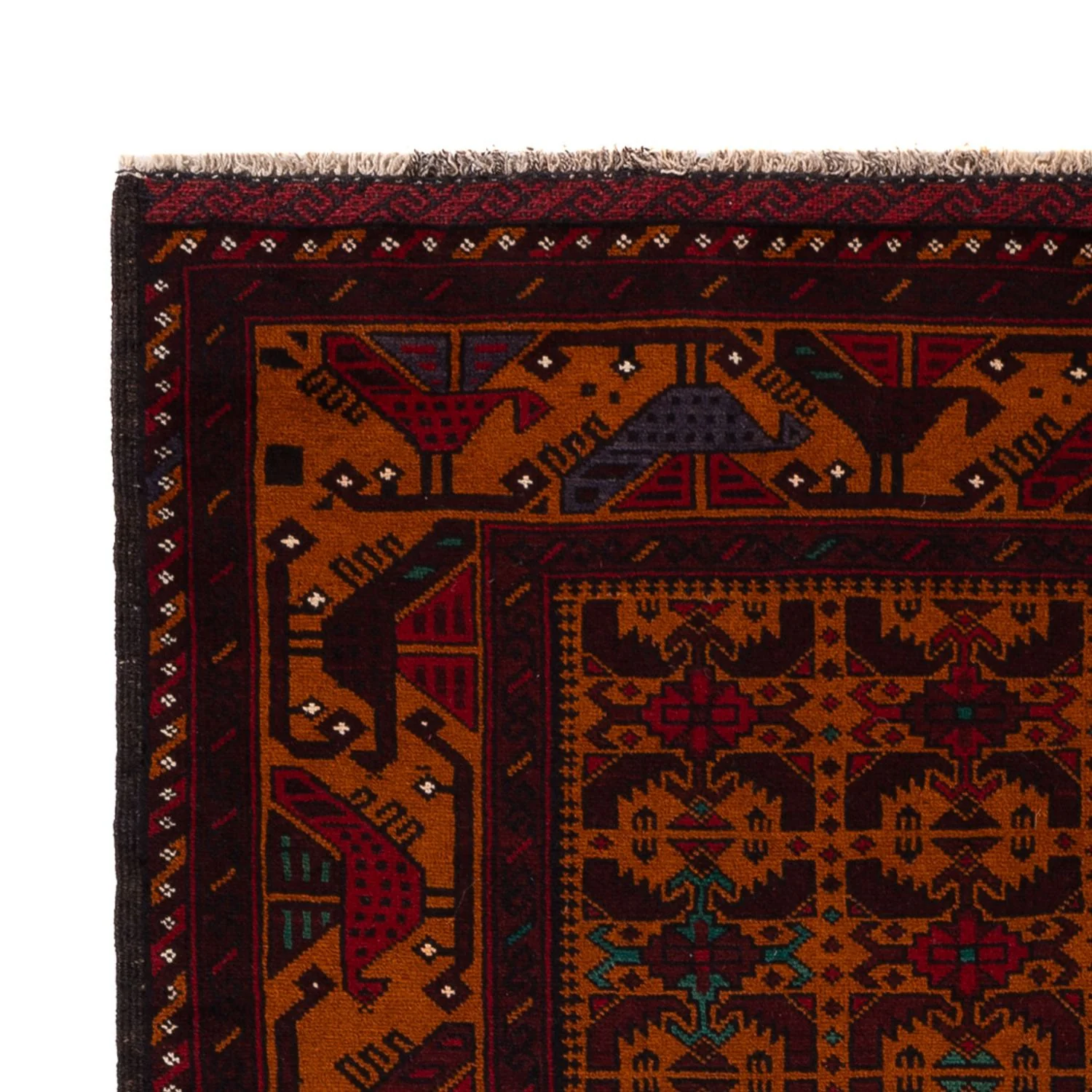 Belutsch Teppich - 190 x 126 cm - dunkelrot - Image 3