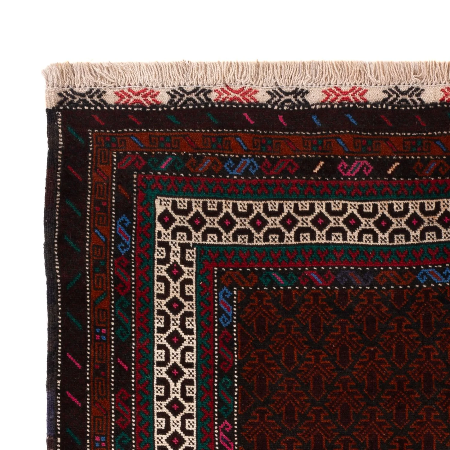 Belutsch Teppich - 194 x 123 cm - dunkelrot - Image 3
