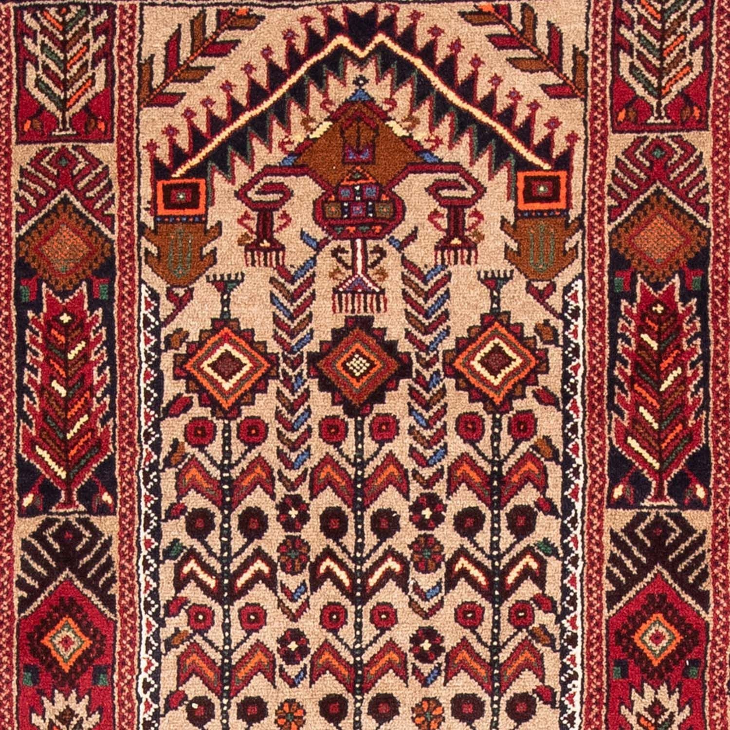 Belutsch Teppich 195 x 99 cm - mehrfarbig - Image 2