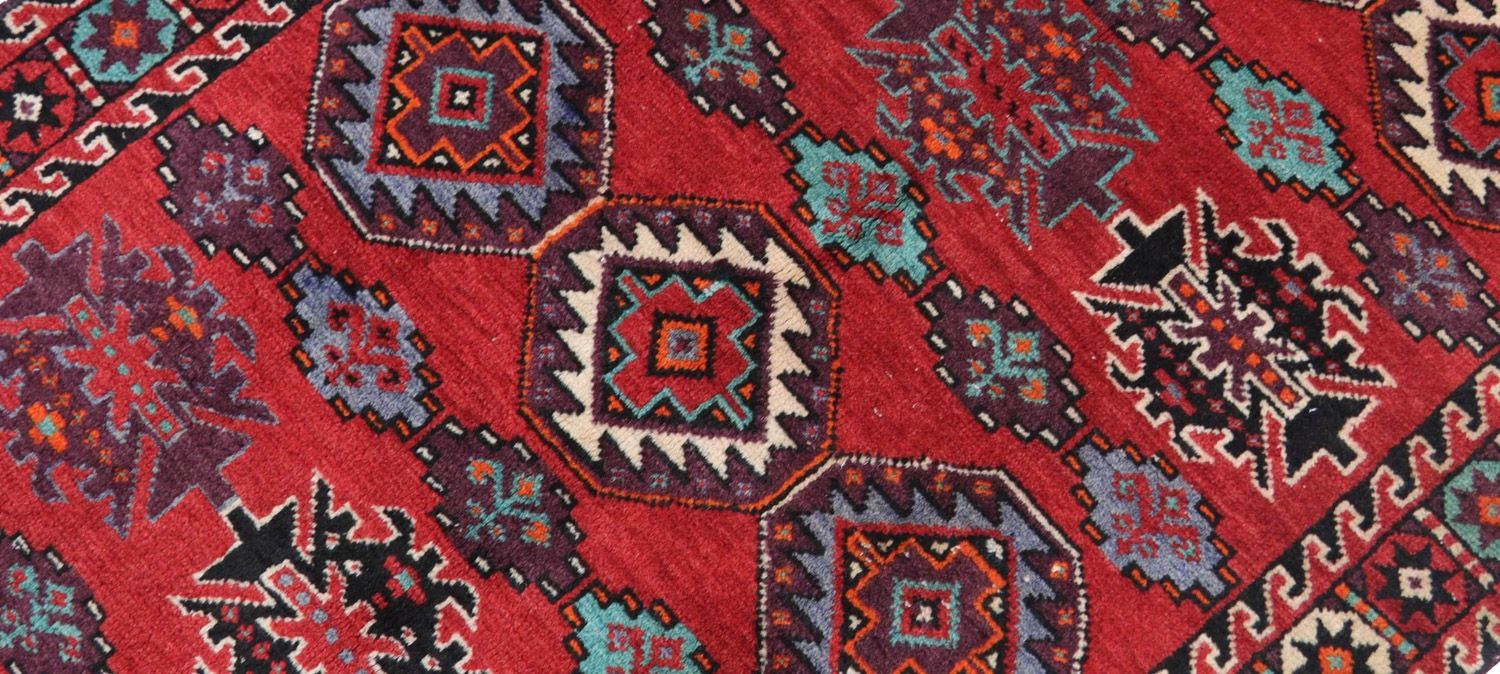 Belutsch Teppich 198 x 102 cm - dunkelrot - Image 2