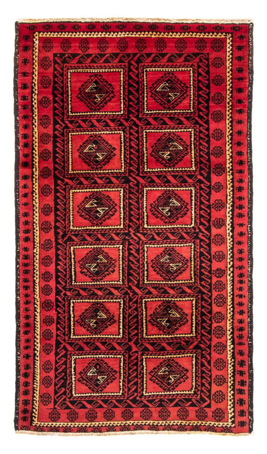 Belutsch Teppich 198 x 110 cm - rot