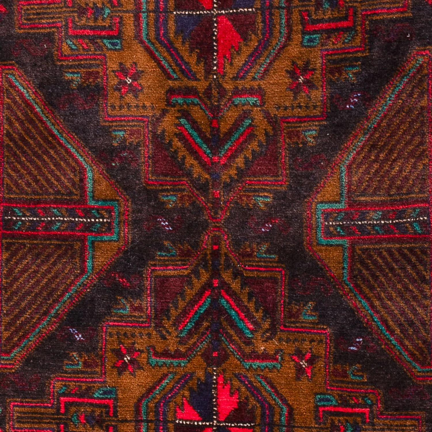 Belutsch Teppich - 198 x 116 cm - dunkelrot - Image 2