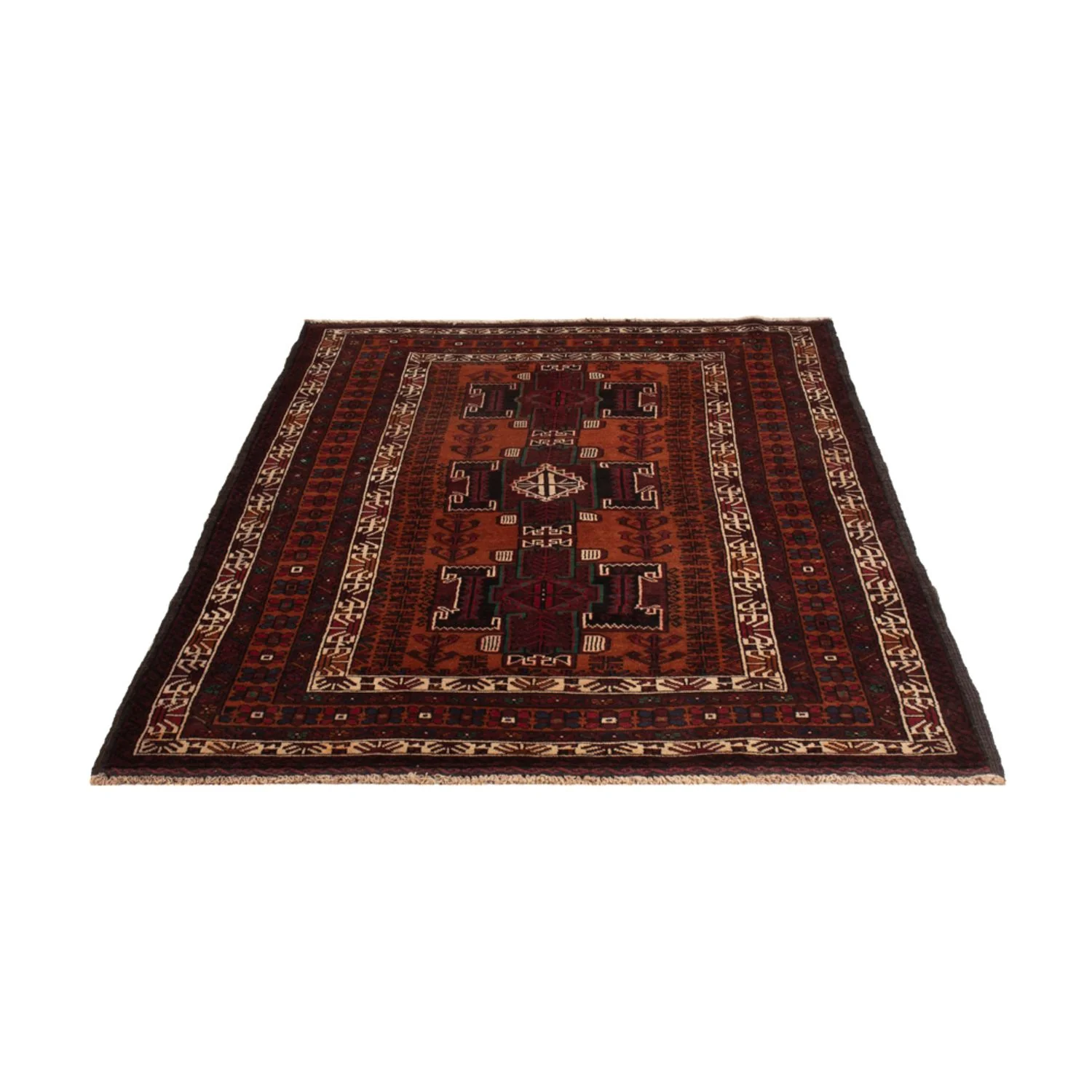 Belutsch Teppich - 198 x 123 cm - dunkelrot - Image 5