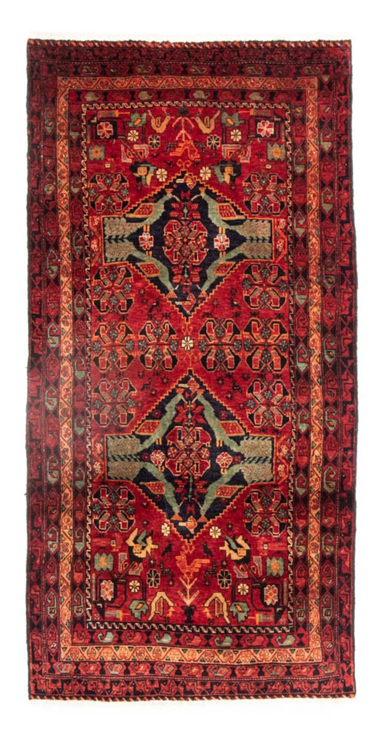 Belutsch Teppich 200 x 100 cm - rot