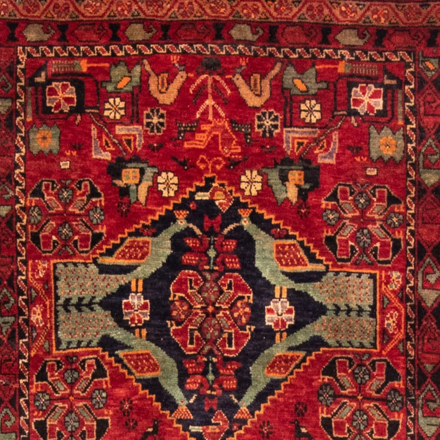 Belutsch Teppich 200 x 100 cm - rot - Image 2