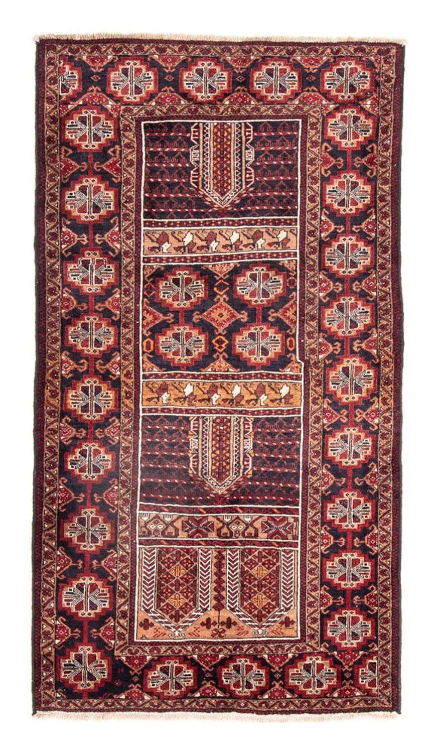 Belutsch Teppich 201 x 111 cm - mehrfarbig