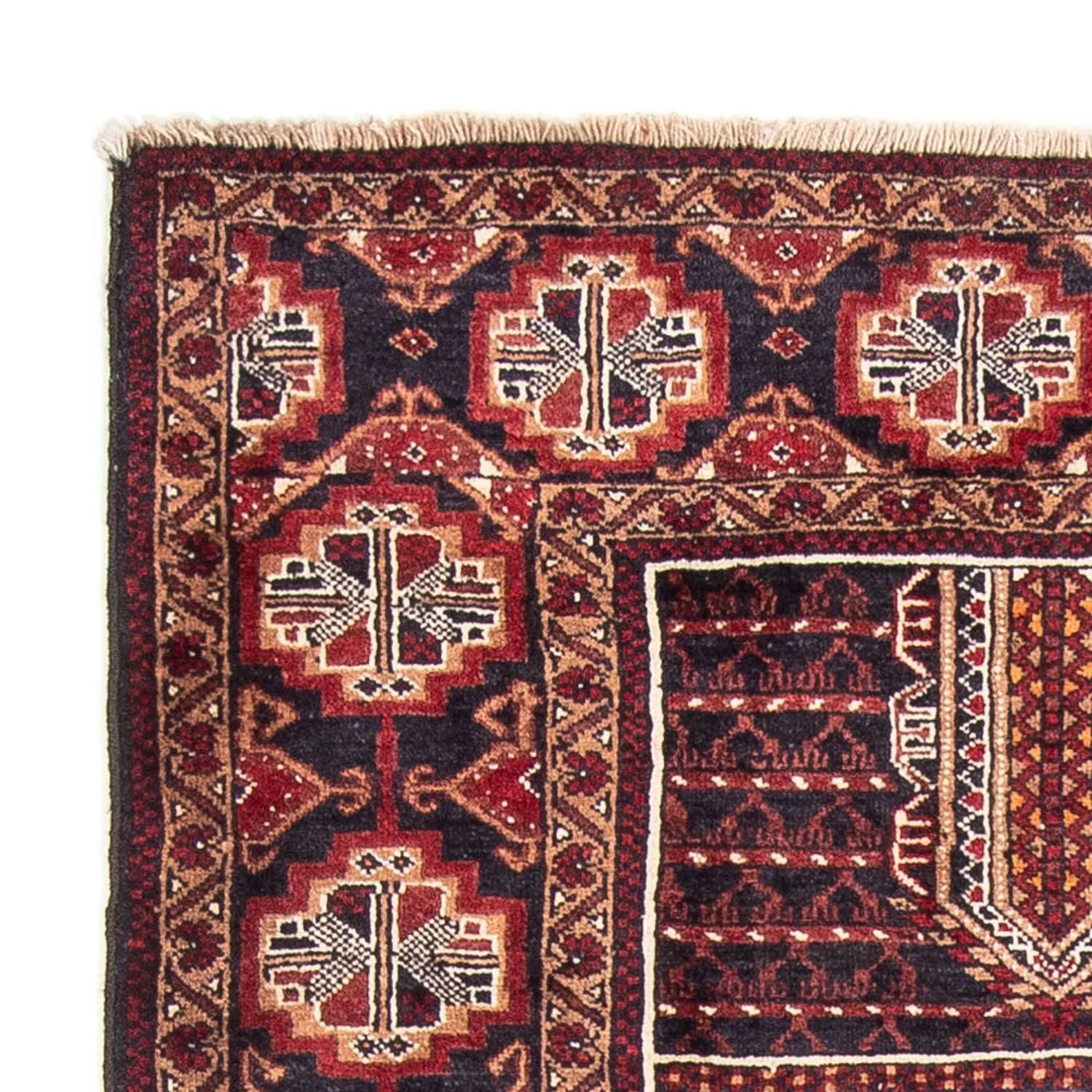 Belutsch Teppich 201 x 111 cm - mehrfarbig - Image 3