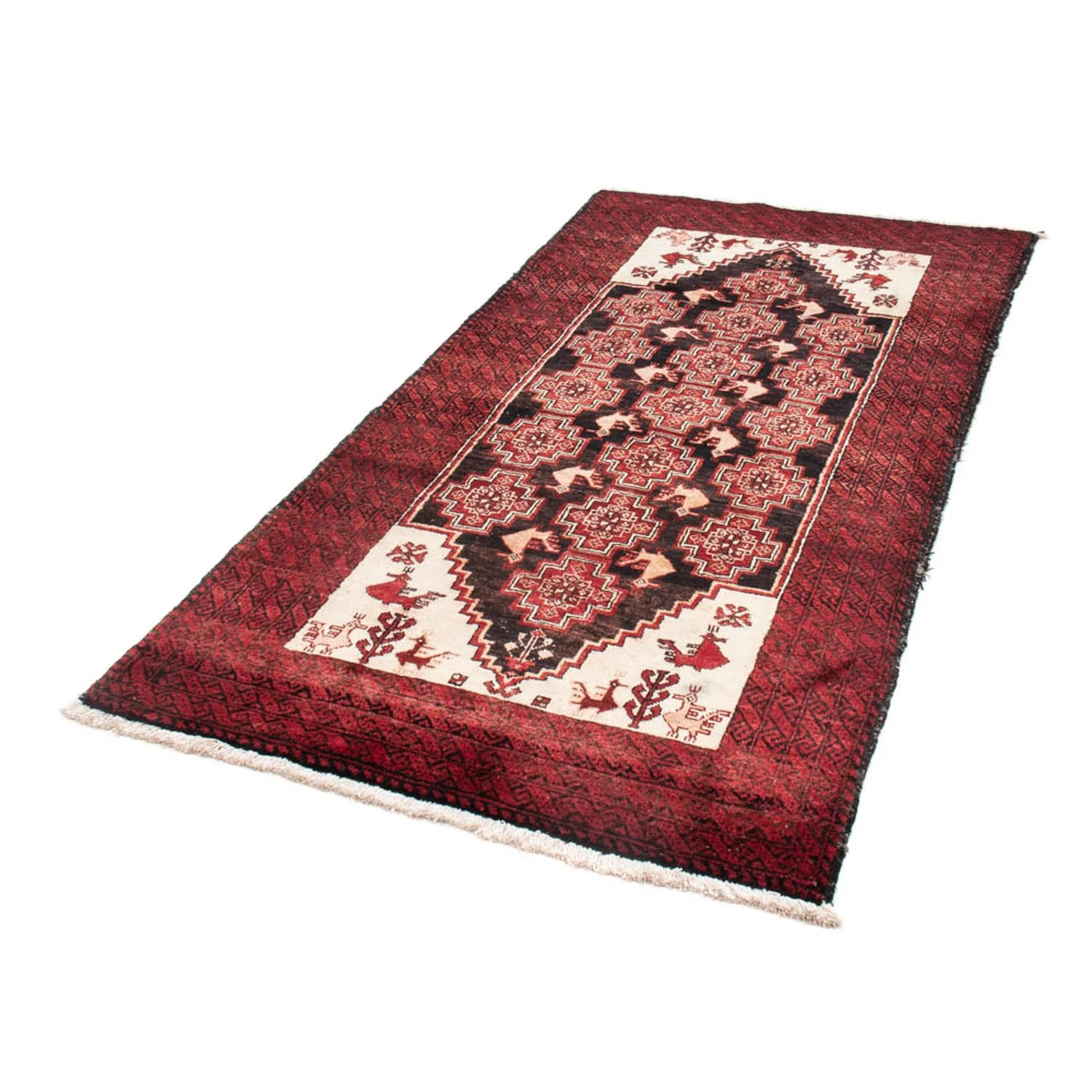 Belutsch Teppich 202 x 100 cm - rot - Image 5