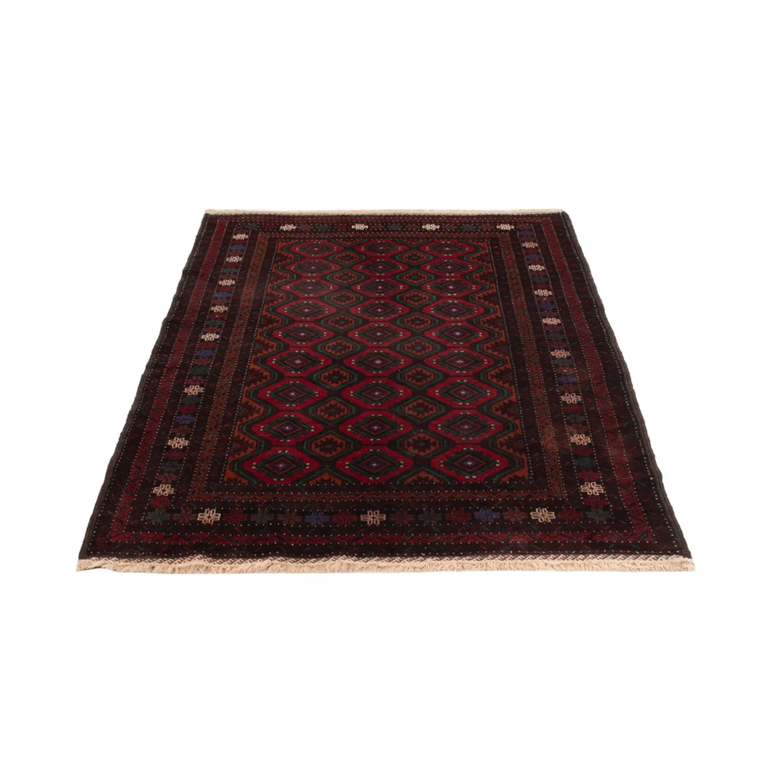 Belutsch Teppich - 203 x 120 cm - dunkelrot - Image 5