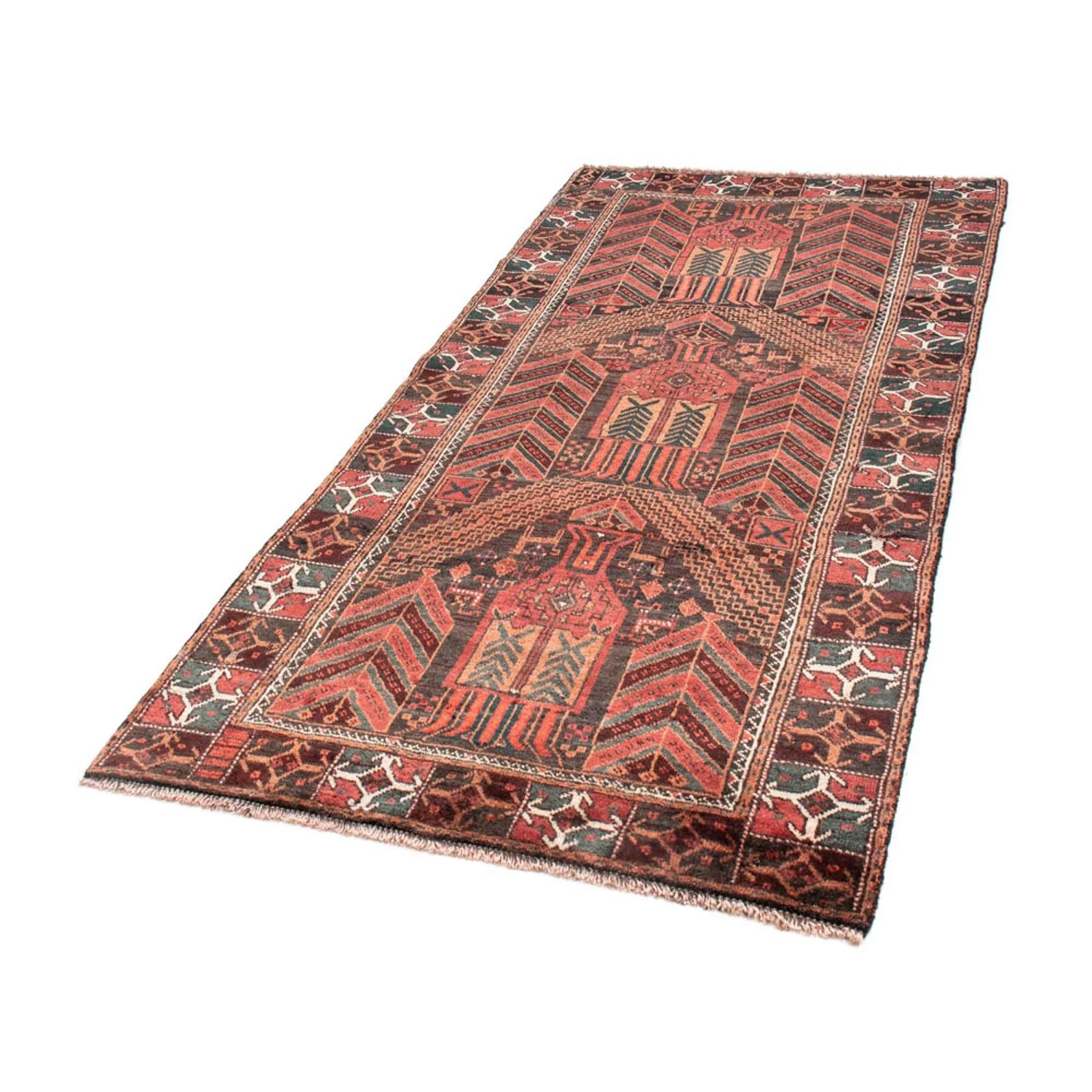 Belutsch Teppich 205 x 100 cm - hellrot - Image 5