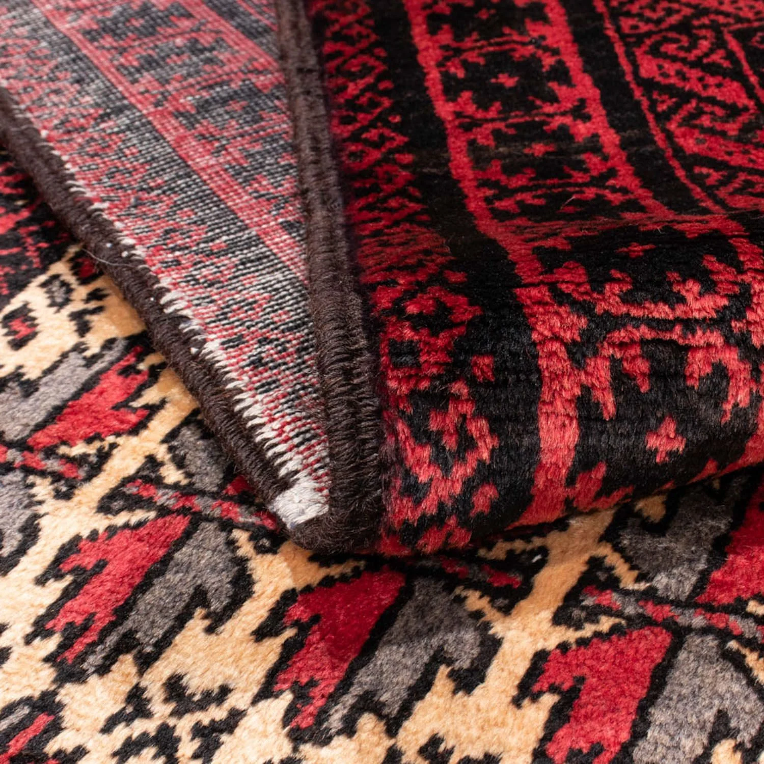 Belutsch Teppich 207 x 116 cm - rot - Image 4
