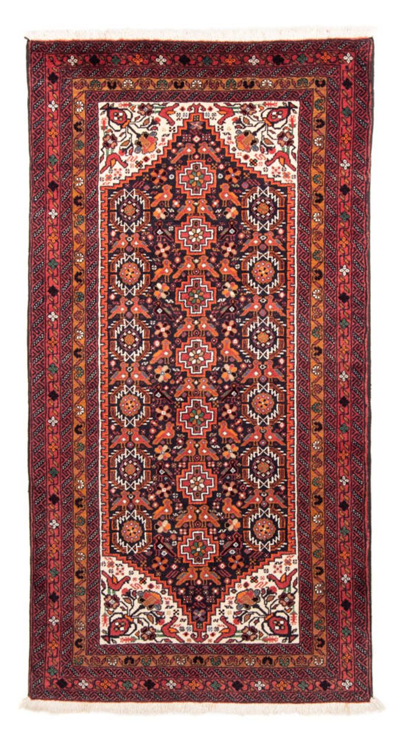 Belutsch Teppich 210 x 106 cm - rot