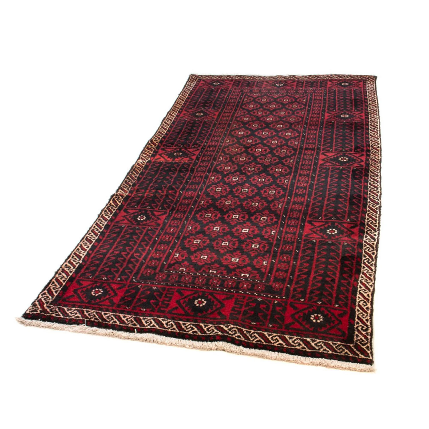 Belutsch Teppich 222 x 110 cm - dunkelrot - Image 5