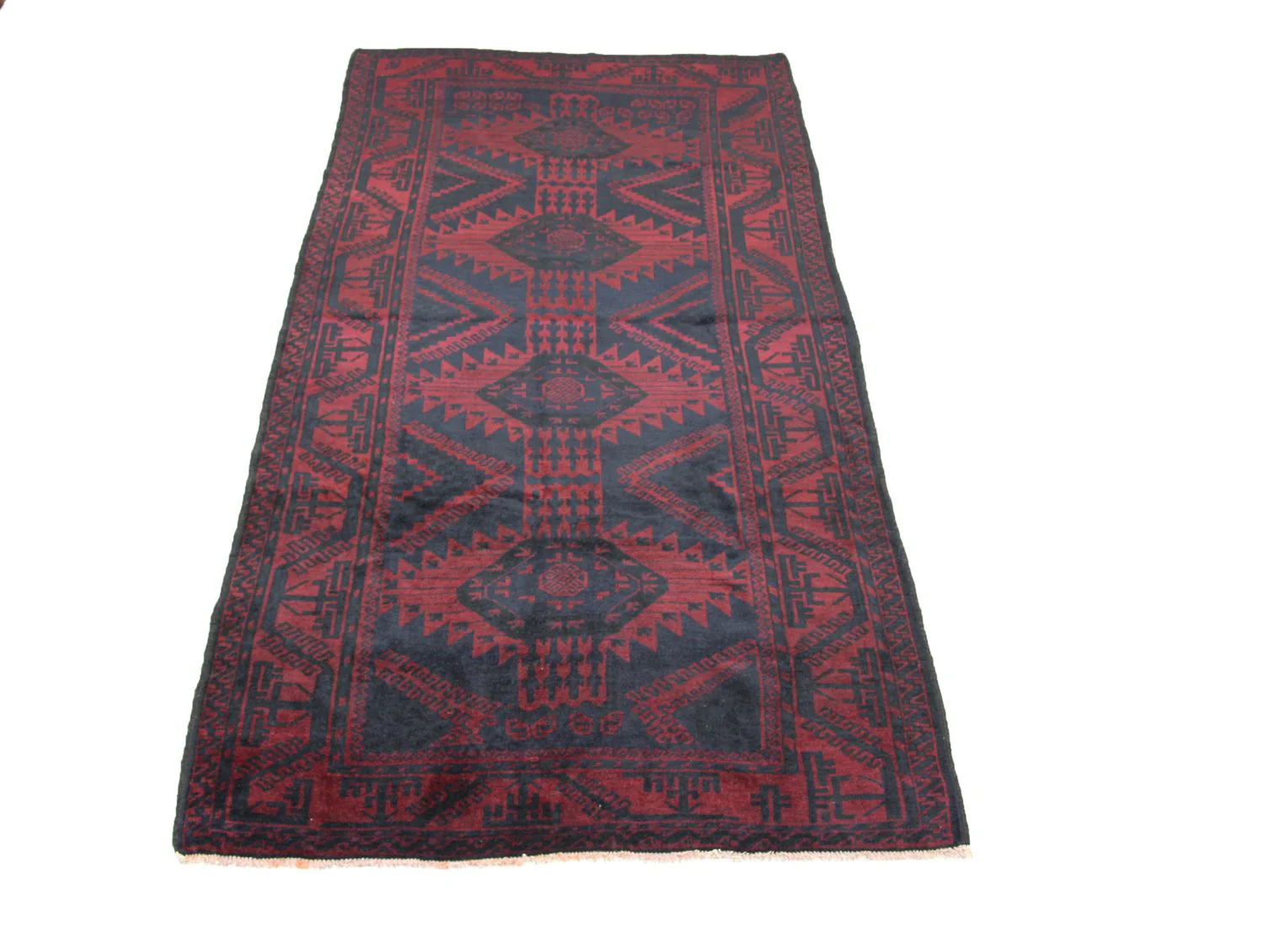 Belutsch Teppich 270 x 136 cm - blau